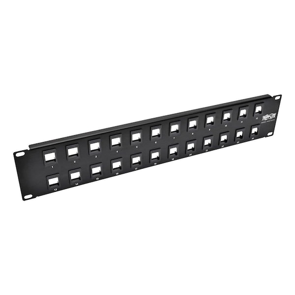 Doomsday 24-Port Keystone Blank Patch Panel RJ45; USB; HDMI; Cat5e; Cat6 DO736885 - main